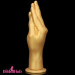 6.3in 8.66in 11.02in Gold Hands Silicone Soft Big Dildo For Fisting Orgasm - Dildos Hub