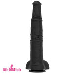 14.76in Extra Long Huge Black Soft Liquid Silicone Horse Thick Dildo Dildos Hub