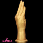 6.3in 8.66in 11.02in Gold Hands Silicone Soft Big Dildo For Fisting Orgasm - Dildos Hub