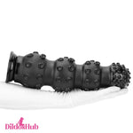 6.7in 9.84in 13.38in Super Black Animal Octopus Thick Adult Butt Plug Dildo Dildos Hub