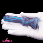 3.81in Mini Soft Silicone Lifelike Animal Dog Knotted Dildo For Beginners - Dildos Hub