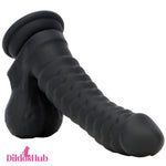 8.07in Big Fantasy Double Layer Silicone Soft Scale Caterpillar Odd Dildo - Dildos Hub