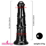 10.23in 12.6in 16.92in Big Long Black Real Feeling Horse Cock Animal Dildo - Dildos Hub