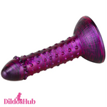 7.6in Soft Silicone Fantasy Spiked Powerful Suction Cup Dildo Anal Sex Toy - Dildos Hub