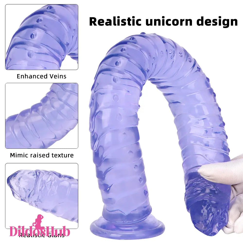 15.35in Long Huge Colorful Dildo For Anal Vaginal Expansion Masturbator - Dildos Hub