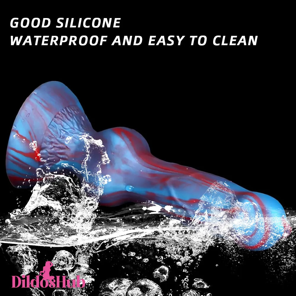 3.81in Mini Soft Silicone Lifelike Animal Dog Knotted Dildo For Beginners - Dildos Hub