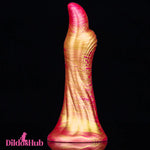 4.56in Soft Silicone Fantasy Finger Dildo With Sucker Hands-Free Play - Dildos Hub