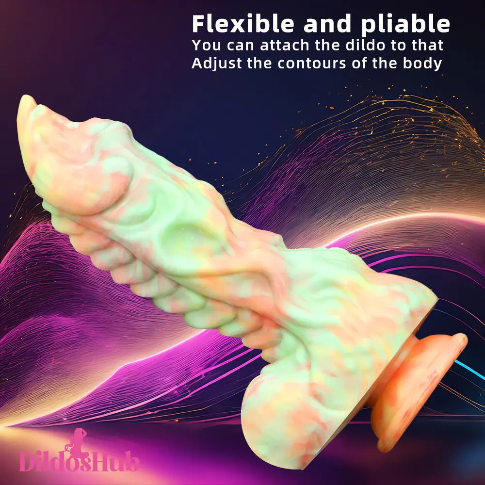 9.44in Fantasy Big Silicone Soft Mixed Color Dildo For Female Sex Orgasm Dildos Hub