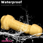 11.8in Liquid Huge Soft Silicone Fantasy Thick Gold Anal Female Dildo Dildos Hub