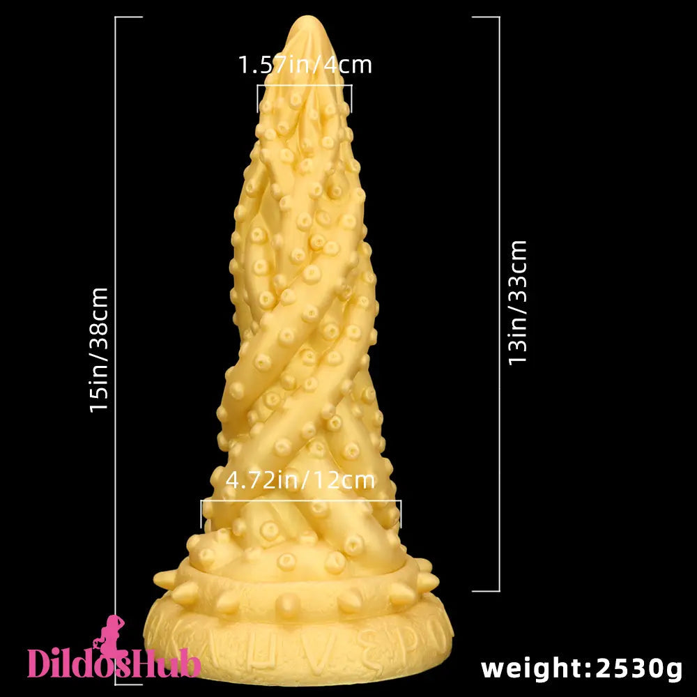 15in Large Soft Silicone Fantasy Thick Octopus Long Dildo Women Sex Toy Dildos Hub