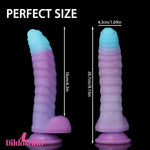 8.15in 9.06in Mixed Color Silicone Gradient Big Soft Odd Dildo For Men Toy Dildos Hub