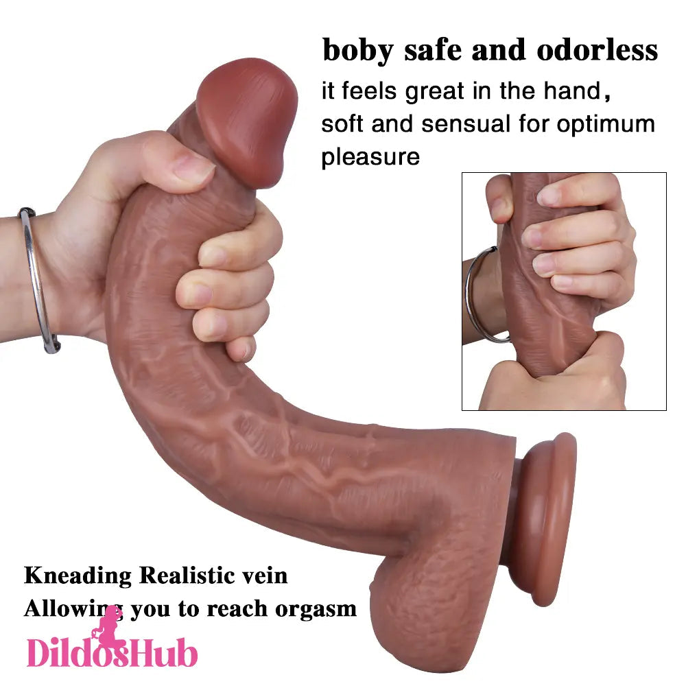 11.41in Big Dildo Sex Toy Lifelike Dick Silicone Dildo For Women Dildos Hub