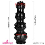 12.99in Big Long Thick Spiked Butt Plug Dildo For G-Spot Stimulation - Dildos Hub