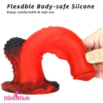 8.66in Kangaroo Animal Silicone Odd Soft Big Dildo For G-Spot Intense - Dildos Hub