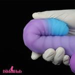 8.15in 9.06in Mixed Color Silicone Gradient Big Soft Odd Dildo For Men Toy Dildos Hub