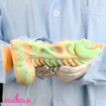 9.44in Fantasy Big Silicone Soft Mixed Color Dildo For Female Sex Orgasm Dildos Hub