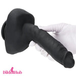 9.05in Premium Large Silicone Soft Mixed Color Dildo For Clitoris Stimulator - Dildos Hub