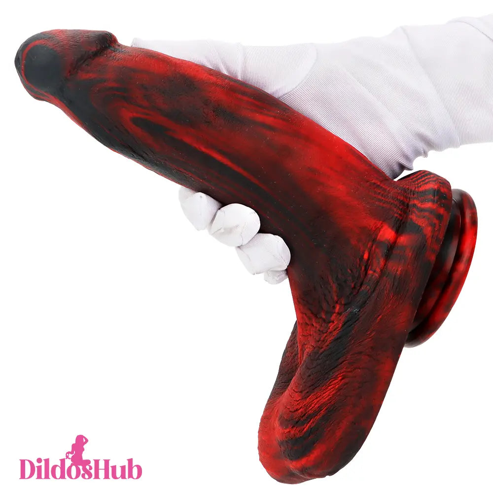 9.05in Large Thick Silicone Soft Mixed Color Dildo For Clitoris Stimulator Dildos Hub