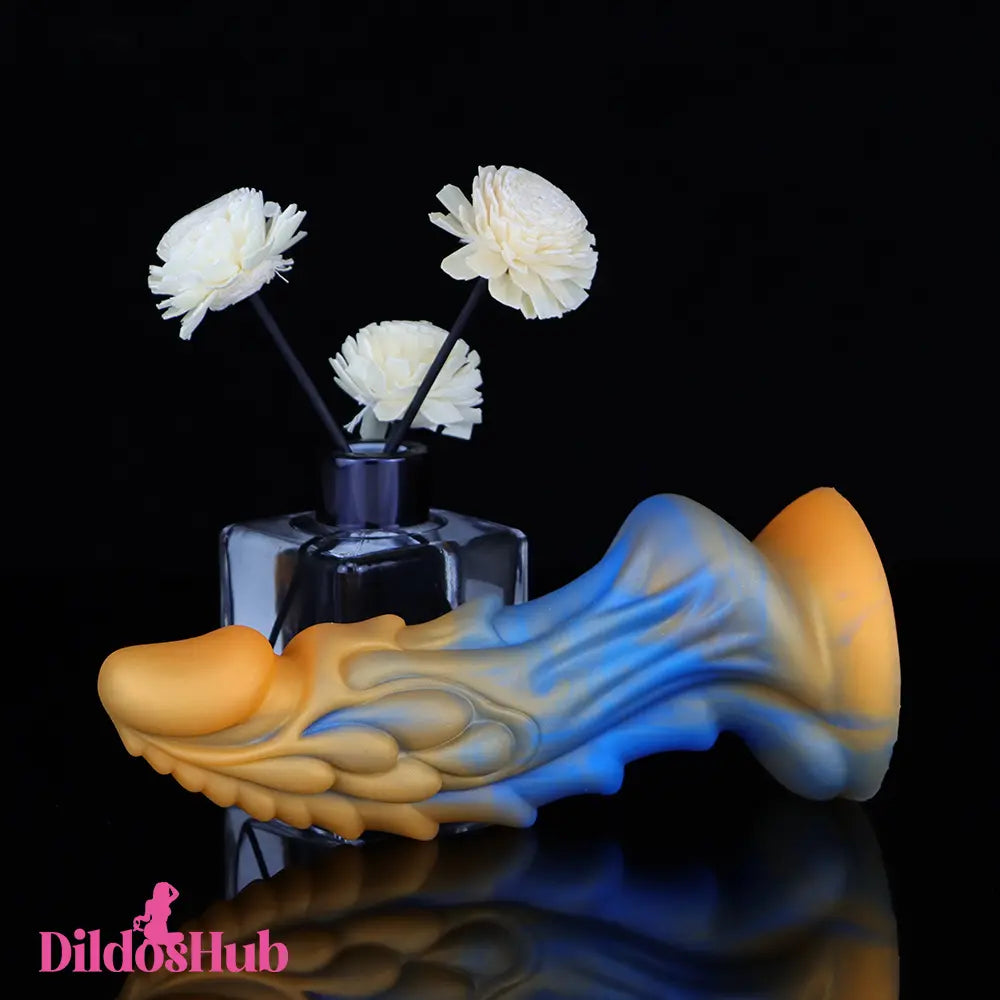7.4in Soft Silicone Fantasy Dragon Spiked Dildo Female Male Masturbator - Dildos Hub