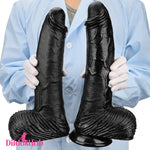 12.6in 14.17in Super Large Long Thick Black Real Anal Dildo For Men Love Dildos Hub
