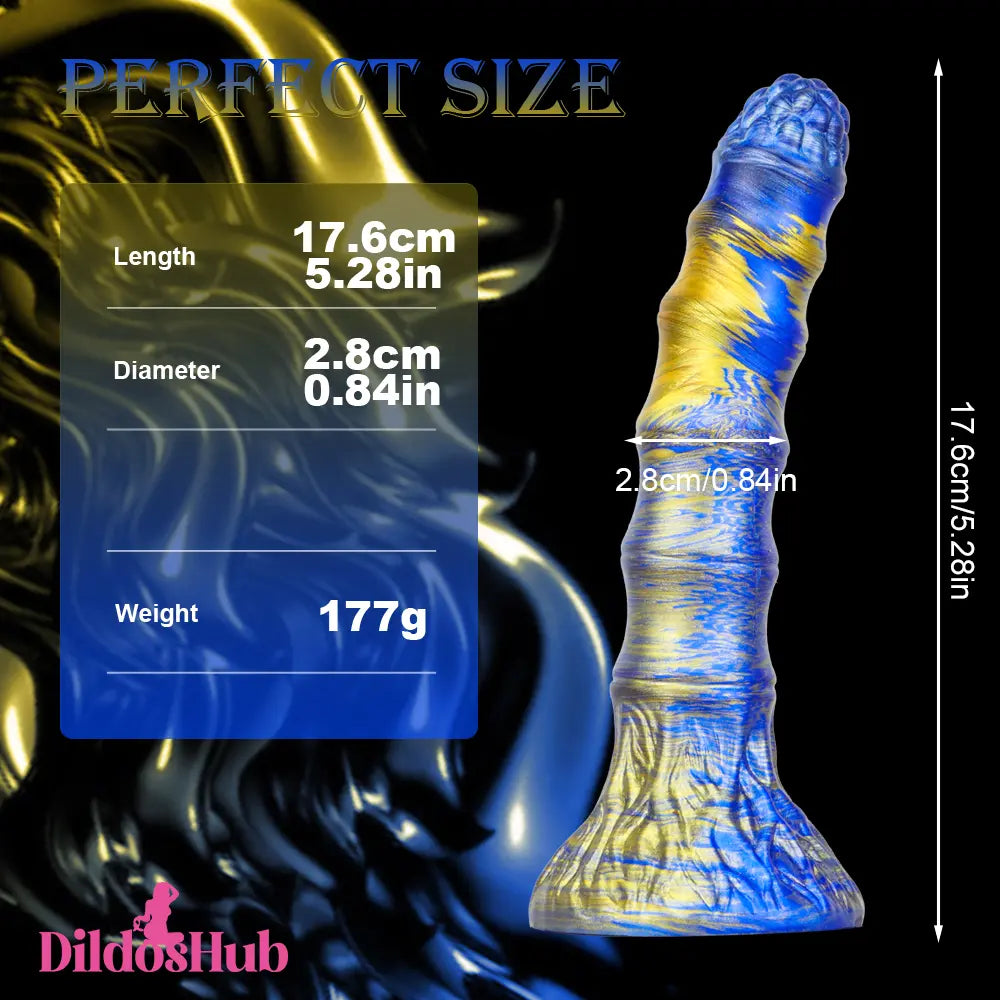 5.28in Soft Silicone Fantasy Butt Plug Dildo Penis Sex Toy For Women - Dildos Hub