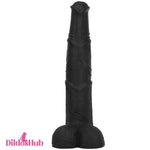 14.76in Extra Long Huge Black Soft Liquid Silicone Horse Thick Dildo Dildos Hub