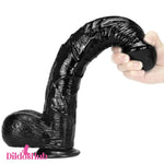 10.23in 13in Big Black Long Real Feeling Dildo For Female Masturbator - Dildos Hub