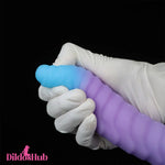8.15in 9.06in Mixed Color Silicone Gradient Big Soft Odd Dildo For Men Toy Dildos Hub