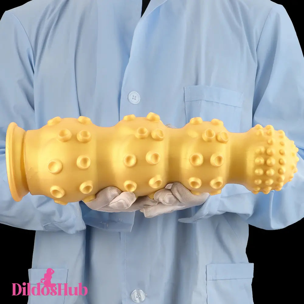 6.7in 9.84in 13.38in Gold Silicone Animal Octopus Big Butt Plug Dildo Dildos Hub