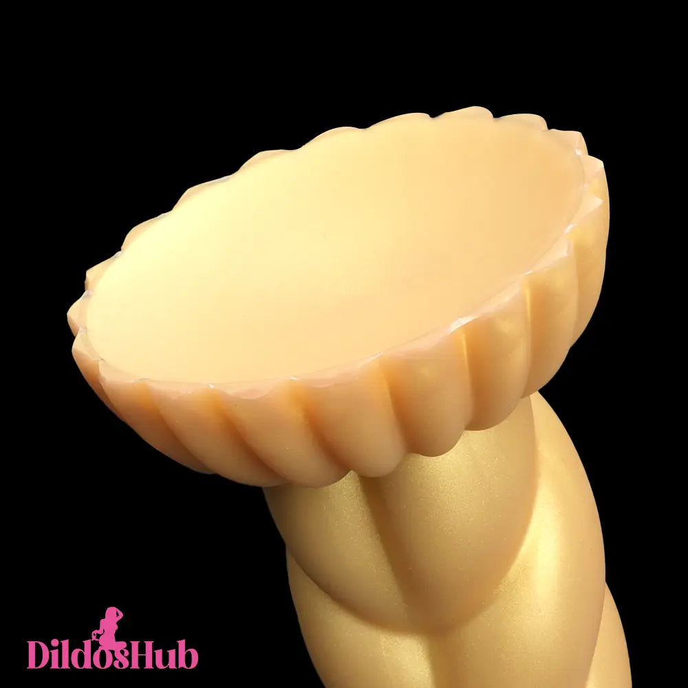5.51in 7.87in 10.23in Gold Silicone Soft Fantasy Dildo For Clit Masturbator - Dildos Hub