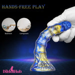 5.28in Soft Silicone Fantasy Butt Plug Dildo Penis Sex Toy For Women - Dildos Hub