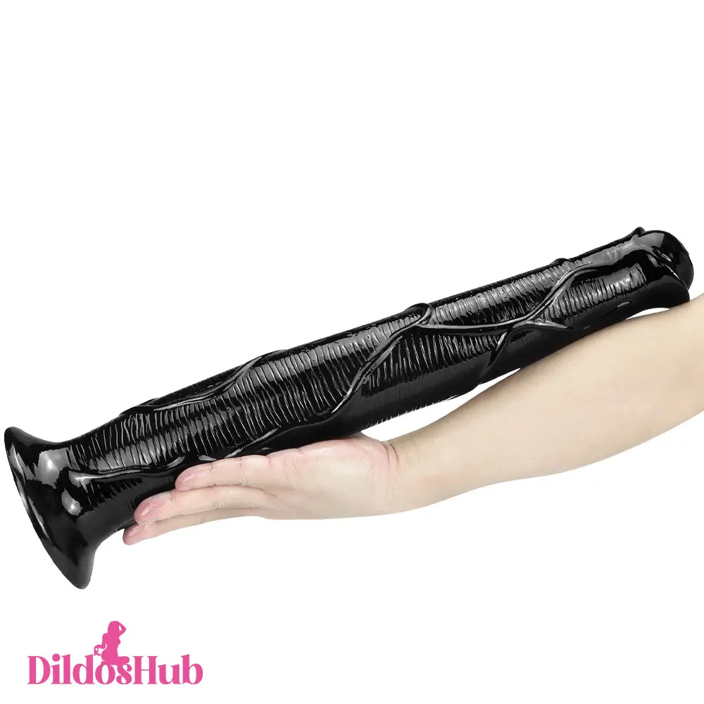 10.23in 12.6in 16.92in Big Long Black Real Feeling Horse Cock Animal Dildo - Dildos Hub