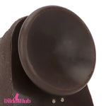 9.05in Ebony 4in1 Heating Thrusting Vibrating Rotation Remote Horse Dildo Dildos Hub