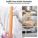 15.35in Long Huge Colorful Dildo For Anal Vaginal Expansion Masturbator - Dildos Hub