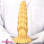 5.51in 7.87in 10.23in Gold Silicone Soft Fantasy Dildo For Clit Masturbator - Dildos Hub