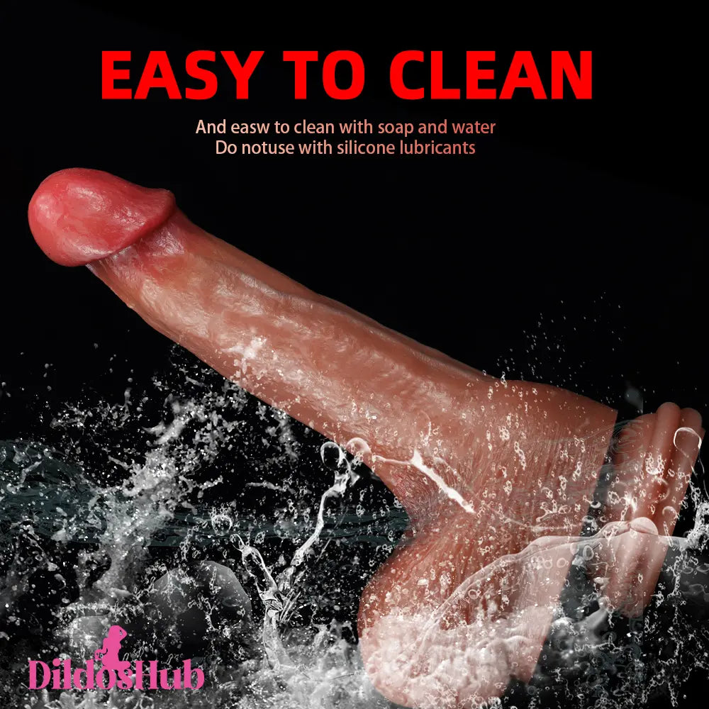 9.37in Realistic Skin Feeling Soft Huge Dildo For Women Lesbian Sextoy - Dildos Hub