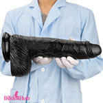 12.6in 14.17in Super Large Long Thick Black Real Anal Dildo For Men Love Dildos Hub
