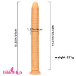 15.35in Long Huge Colorful Dildo For Anal Vaginal Expansion Masturbator - Dildos Hub