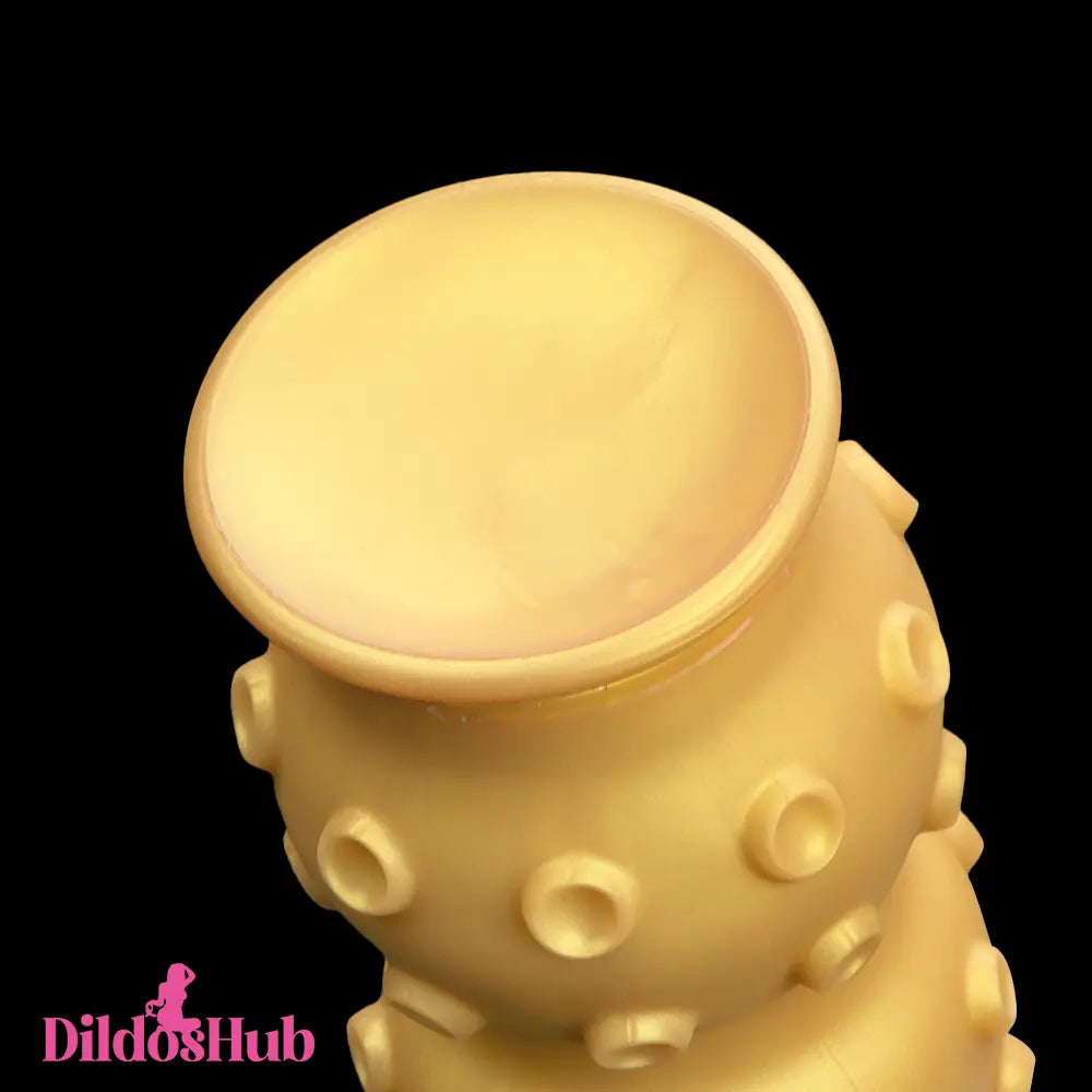 6.7in 9.84in 13.38in Gold Silicone Animal Octopus Big Butt Plug Dildo Dildos Hub