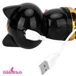 7.87in Cat Warming Thrusting Vibrating Remote Dildo Fucking Machine Dildos Hub