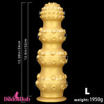 6.7in 9.84in 13.38in Gold Silicone Animal Octopus Big Butt Plug Dildo Dildos Hub