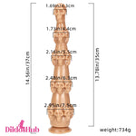 14.56in Big Long Skull Fantasy Dildo For Vagina Clitoris Stimulator - Dildos Hub