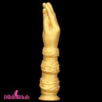 7.28in 9.84in 13.38in Premium Silicone Soft Fist Hands Big G Spot Dildo Dildos Hub