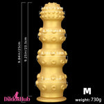 6.7in 9.84in 13.38in Gold Silicone Animal Octopus Big Butt Plug Dildo Dildos Hub