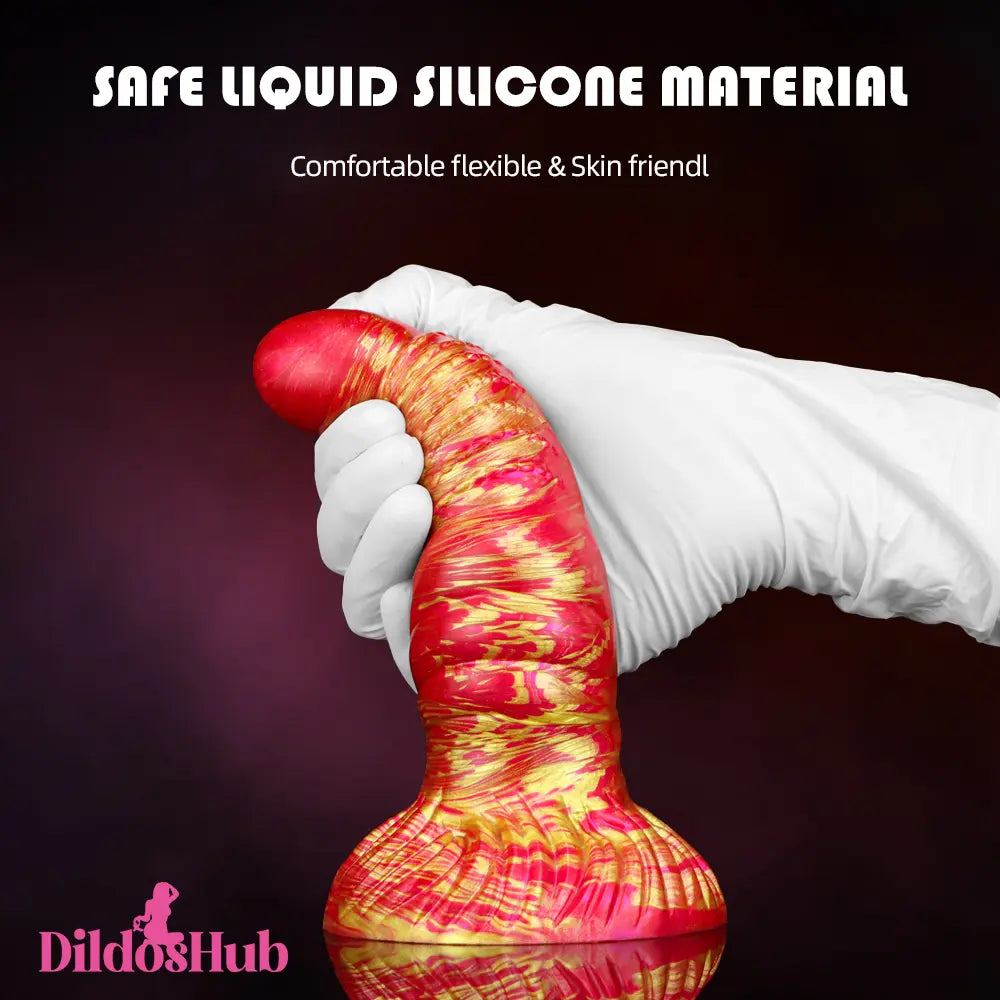 7.2in Soft Silicone Fantasy Dildo For Women Men G Spot Sex Masturbator - Dildos Hub