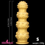 6.7in 9.84in 13.38in Gold Silicone Animal Octopus Big Butt Plug Dildo Dildos Hub