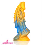 7.4in Soft Silicone Fantasy Dragon Spiked Dildo Female Male Masturbator - Dildos Hub