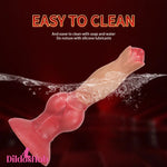 7.48in 9.45in 11.02in 12.99in Soft Skin Silicone Large Dog Knotted Dildo Dildos Hub