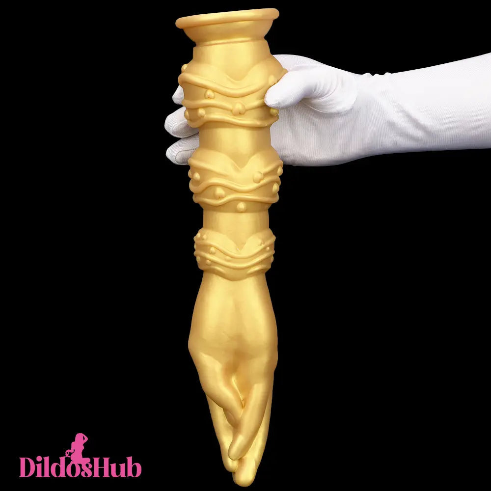 7.28in 9.84in 13.38in Premium Silicone Soft Fist Hands Big G Spot Dildo Dildos Hub