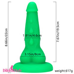 8.66in Spiked Butt Plug Big Silicone Soft Dildo For G-Spot Intense - Dildos Hub